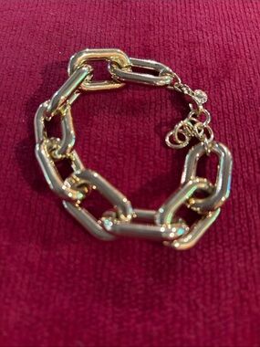 J. Crew Chunky Gold Link Bracelet